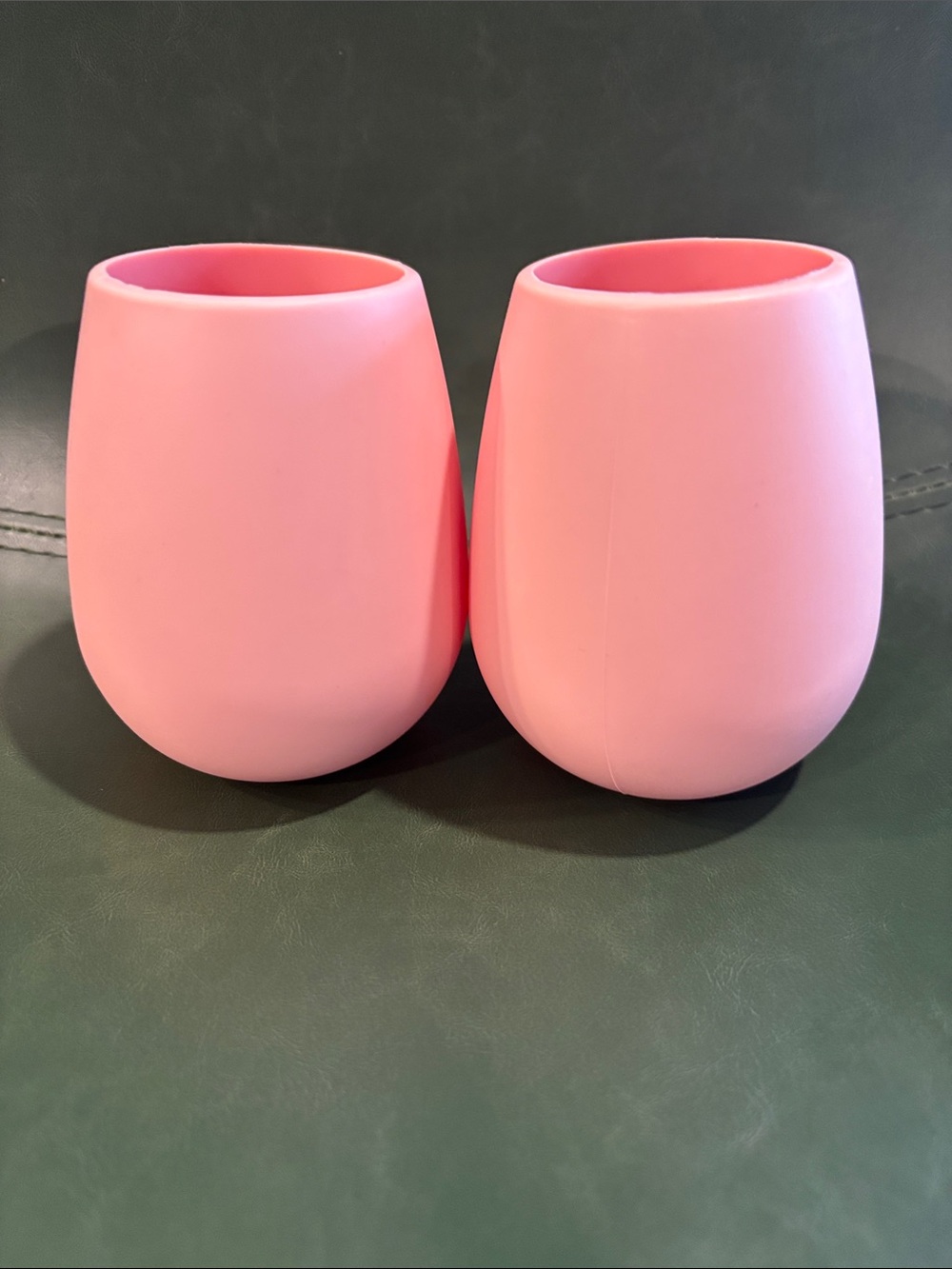 Odeme Pink Silicone Stemless Wine Glasses Set of 2
